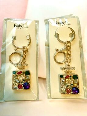 Isabella key chain bag charm nwt bundle if 2